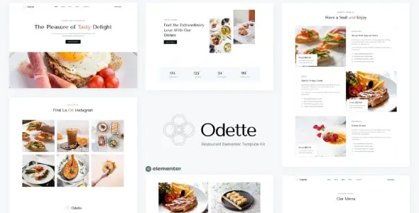 Odette – Restaurant Elementor Template Kit