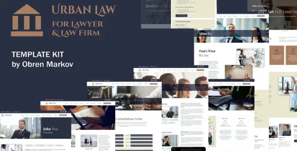 Urban Law – Lawyer & Law Firm Elementor Template Kit